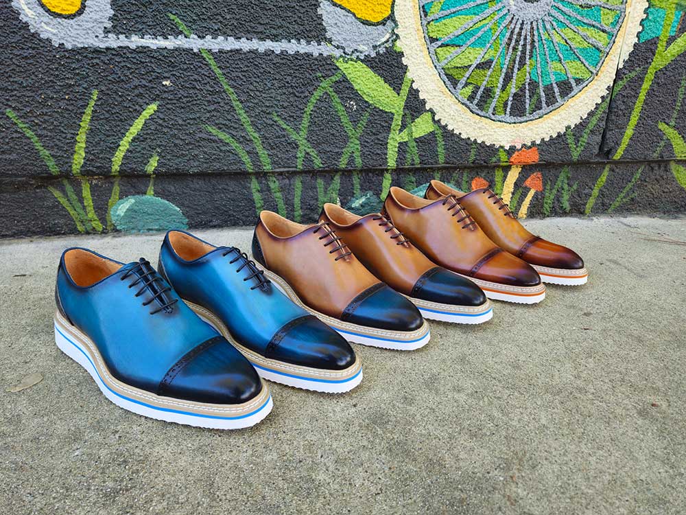 Two Tone Cap toe Calfskin Oxford - Image 11