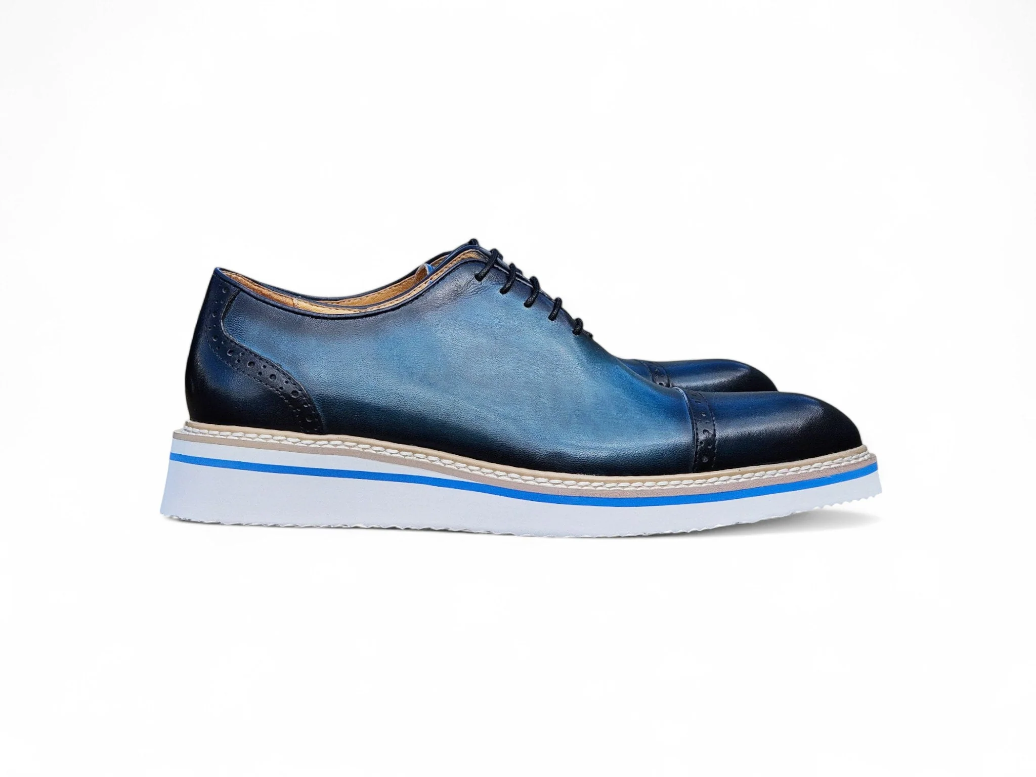 Two Tone Cap toe Calfskin Oxford - Image 13