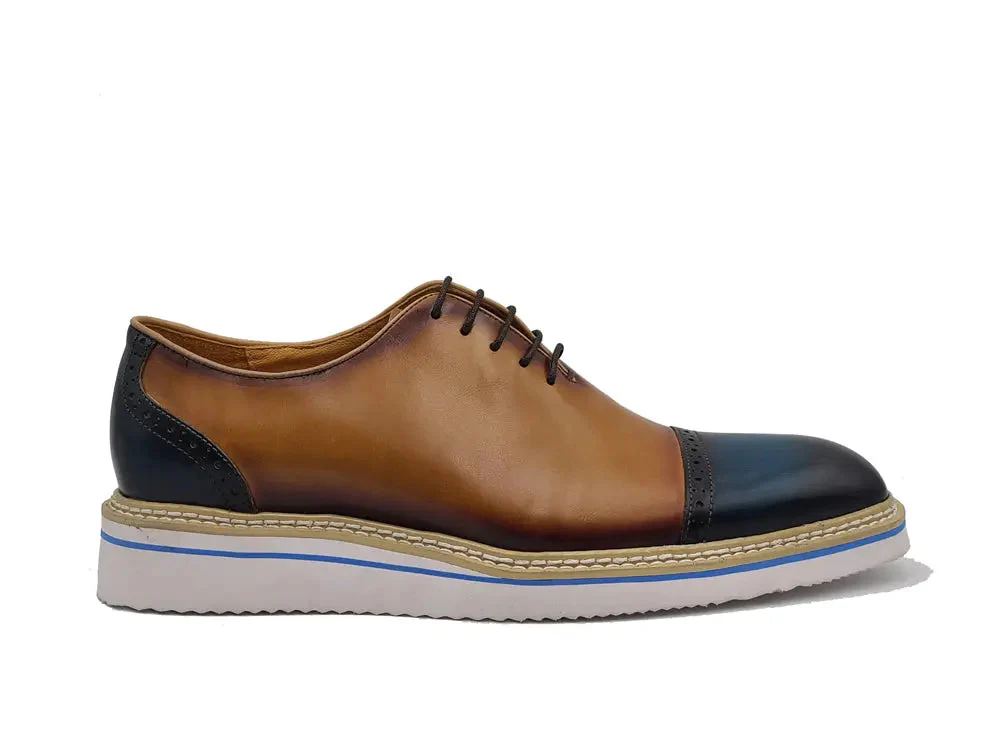 Two Tone Cap toe Calfskin Oxford - Image 18