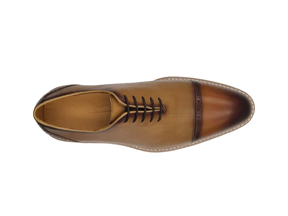 Two Tone Cap toe Calfskin Oxford - Image 5