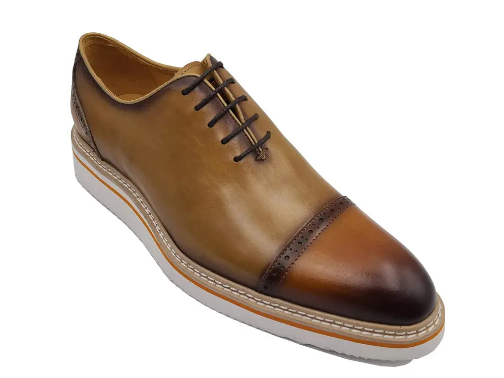 Two Tone Cap toe Calfskin Oxford - Image 6