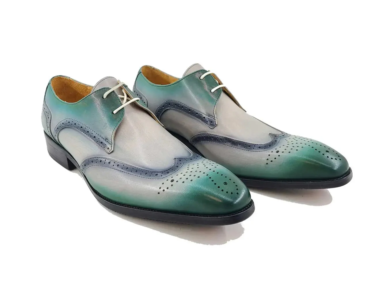 Two Tone Wingtip Blucher Oxford - Image 4