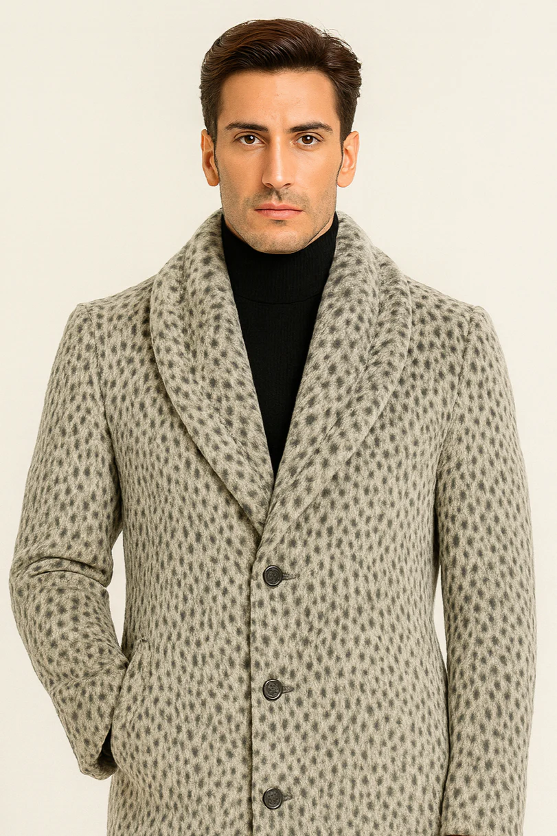 Vintage 1920s Gangster Pimp Coat – Full Length Leopard Faux Fur Style - Image 7