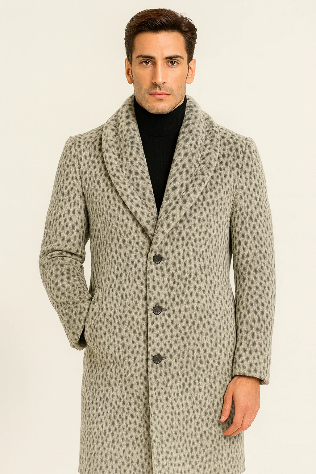 Vintage 1920s Gangster Pimp Coat – Full Length Leopard Faux Fur Style - Image 9