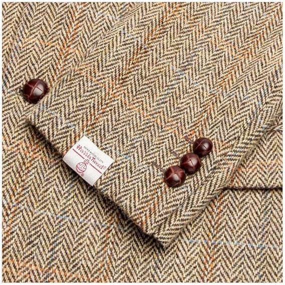 Walker and Hawkes Harris Tweed Blakemore Blazer for Men - Hand-Woven Wool Tweed Jacket with Polyester Lining, Regular Fit - Image 14