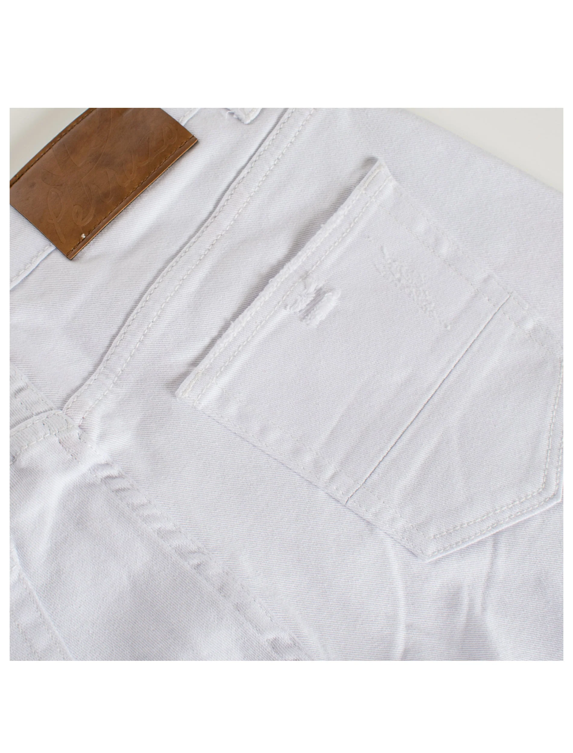 PX Jean with Python snake skin knee Patch - Image 5