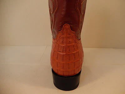 Wild West Boots Cognac Crocodile Cowboy Boot - Image 4