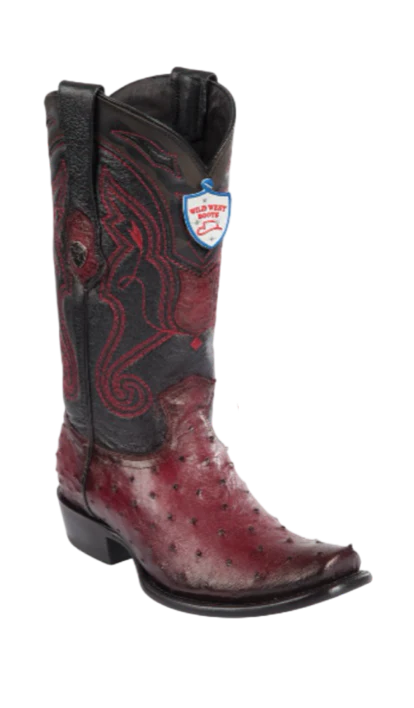 Wild West Botas de Avestruz Horma Dubai Faded Brown