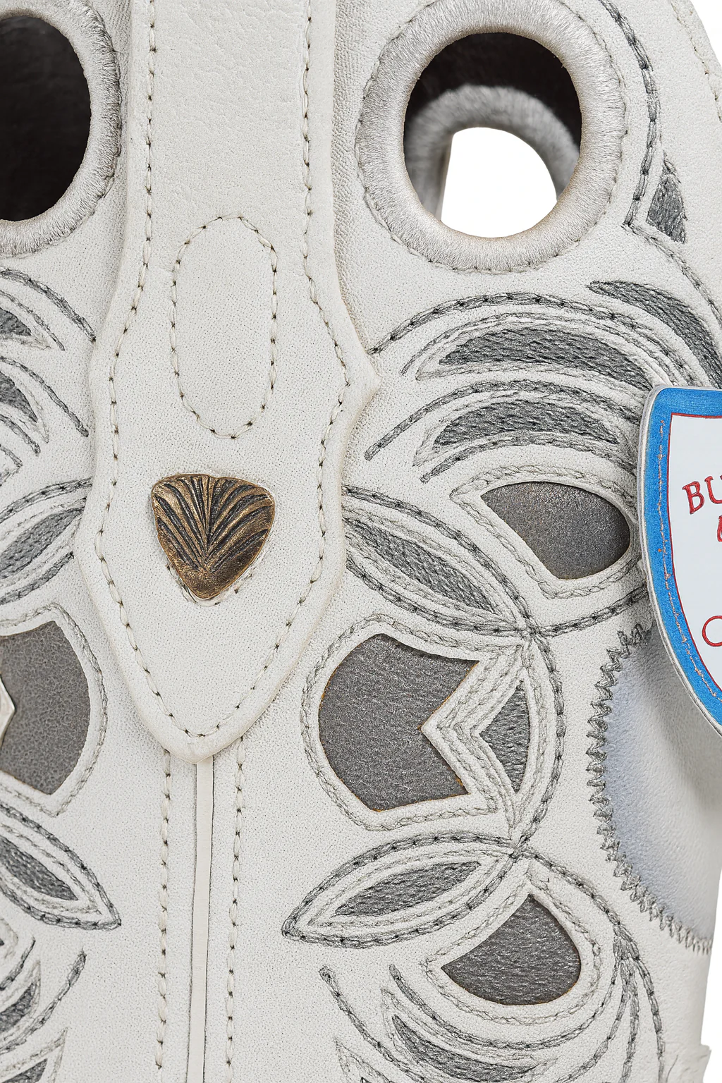 Wild West Botas de Panza de Avestruz Horma Square Toe White - Image 5