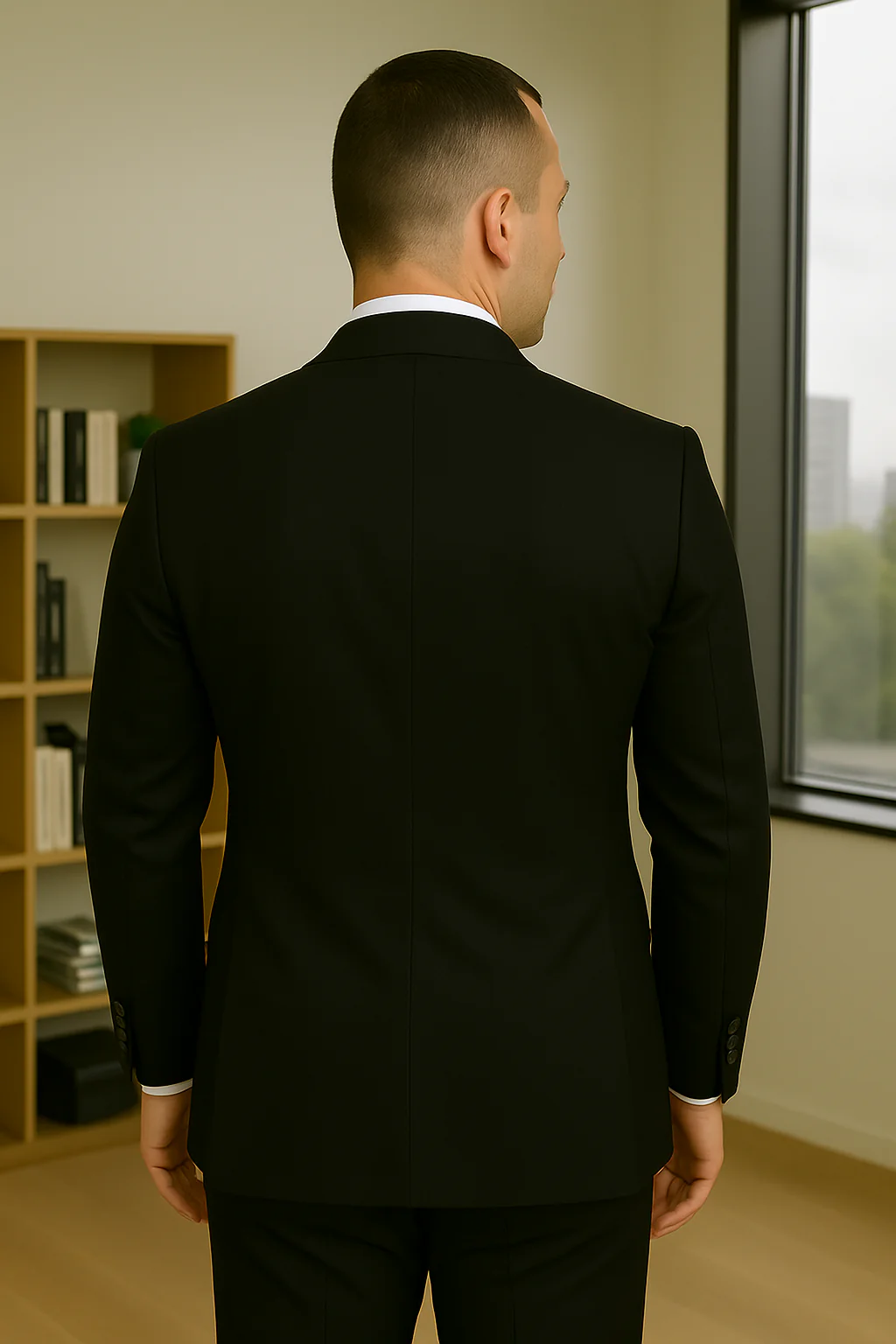 Wool Suit - Italian Made Business Suit by Statement Men's 3 Piece 100% Wool Fashion Suit - Bold Colors - Image 10