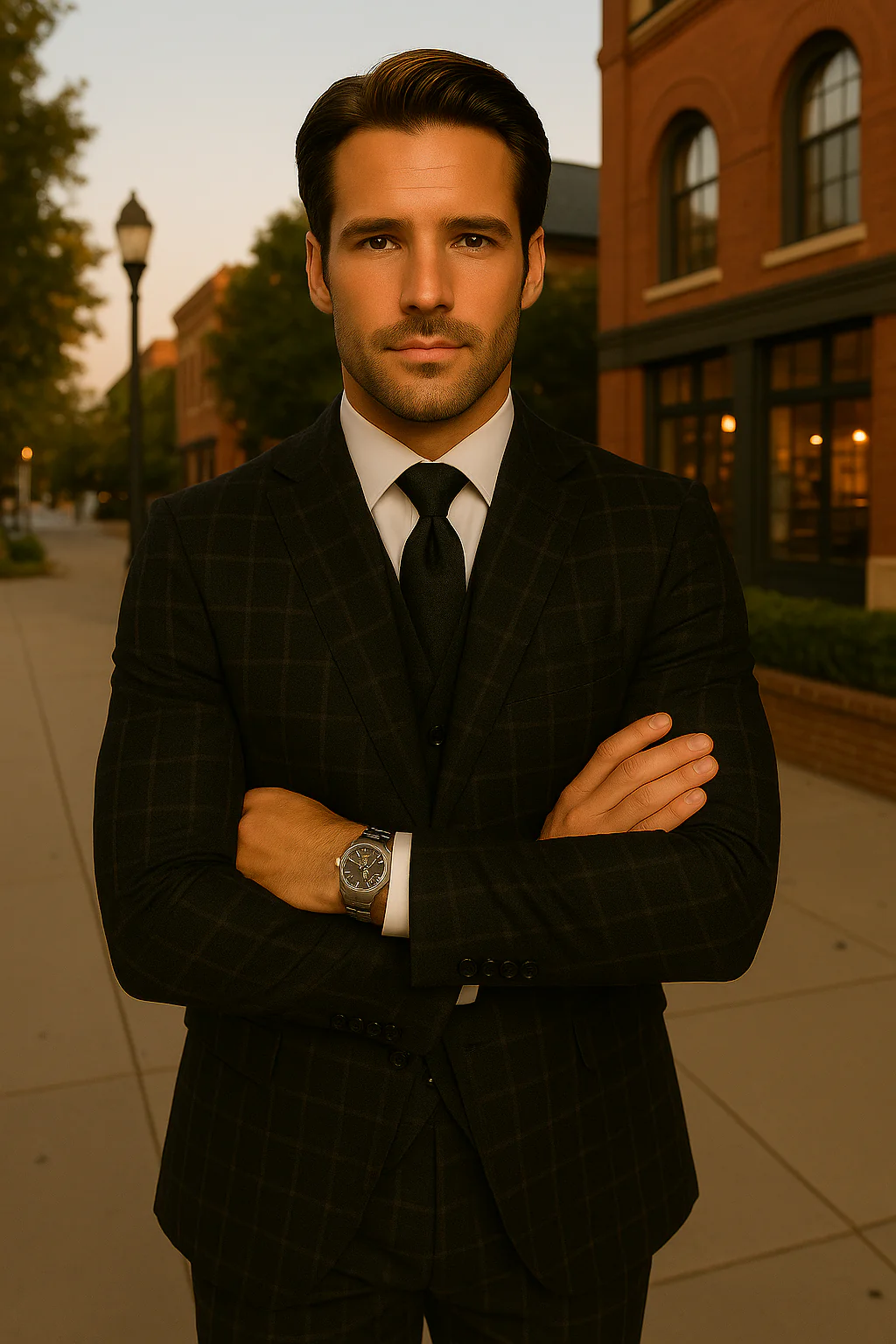 Wool Suit - Italian Made Business Suit by Statement Men's 3 Piece 100% Wool Fashion Suit - Modern Fit - Image 3