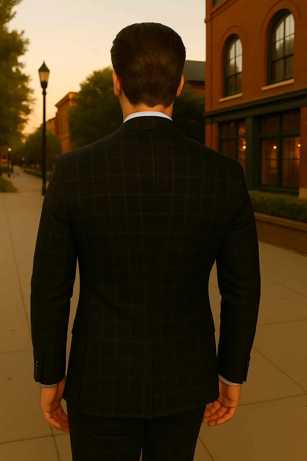 Wool Suit - Italian Made Business Suit by Statement Men's 3 Piece 100% Wool Fashion Suit - Modern Fit - Image 5