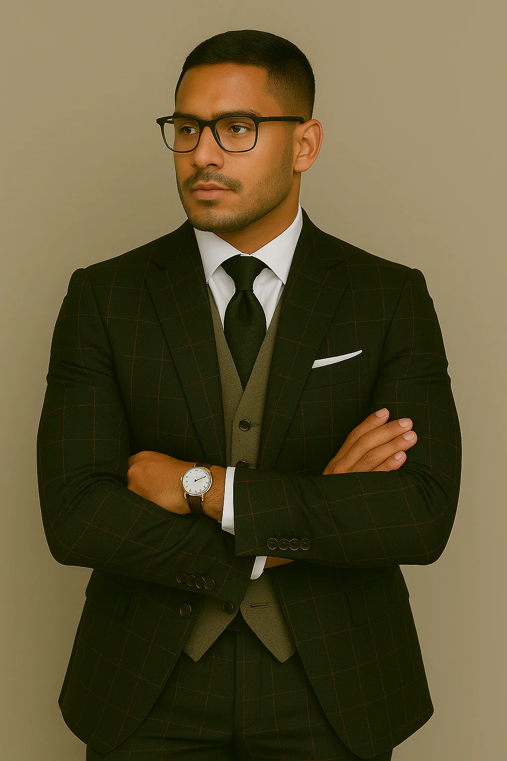 Wool Suit - Italian Made Business Suit by Statement Men's 3 Piece 100% Wool Modern Fit Suit - Bold Accent Color - Image 20