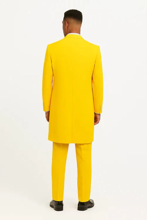 Yellow Zoot Suit - Mens Fashion Golish Yellow 1920s Vintage Look - Image 3