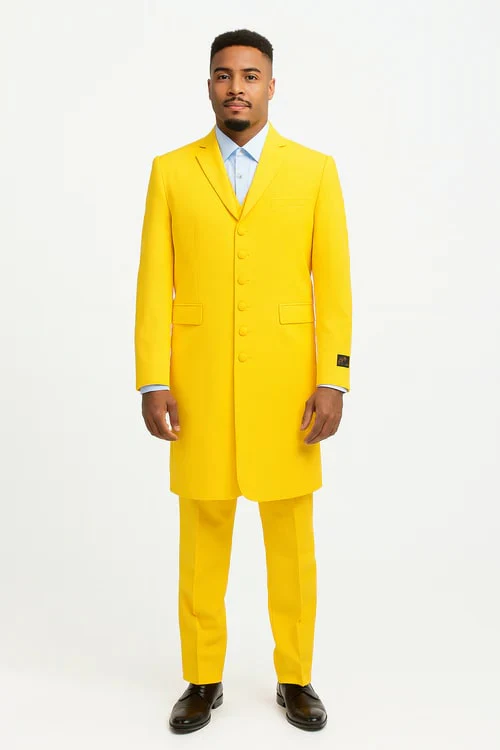 Yellow Zoot Suit - Mens Fashion Golish Yellow 1920s Vintage Look - Image 4
