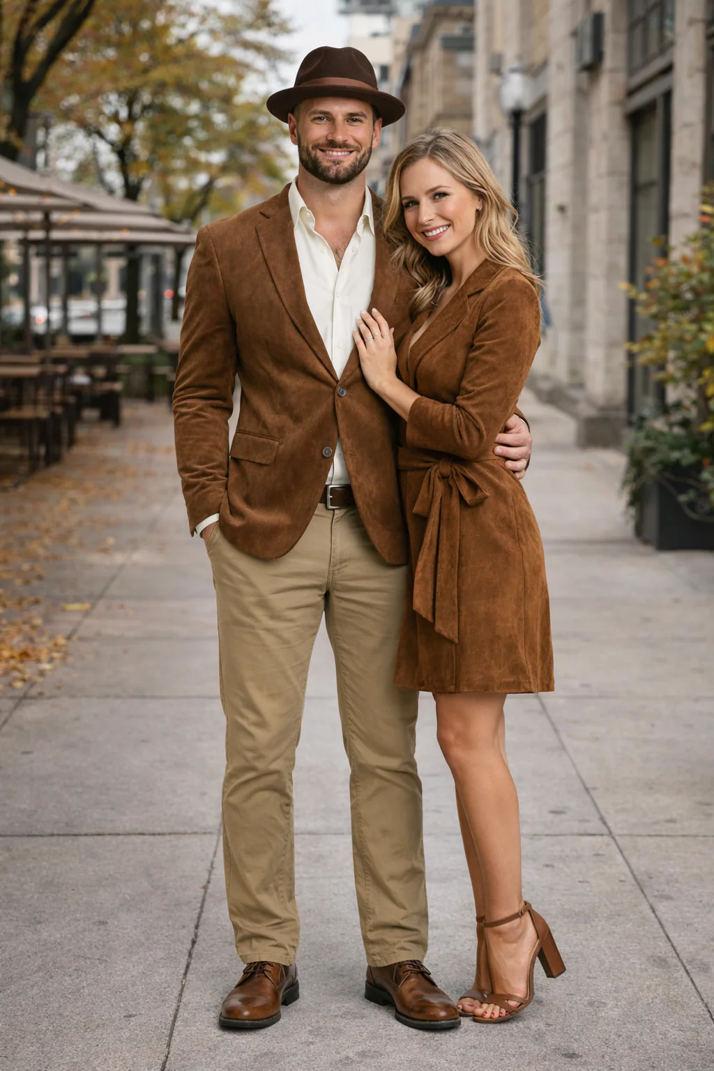 Zacchi Men’s Cognac Micro Suede Sport Coat - Image 4