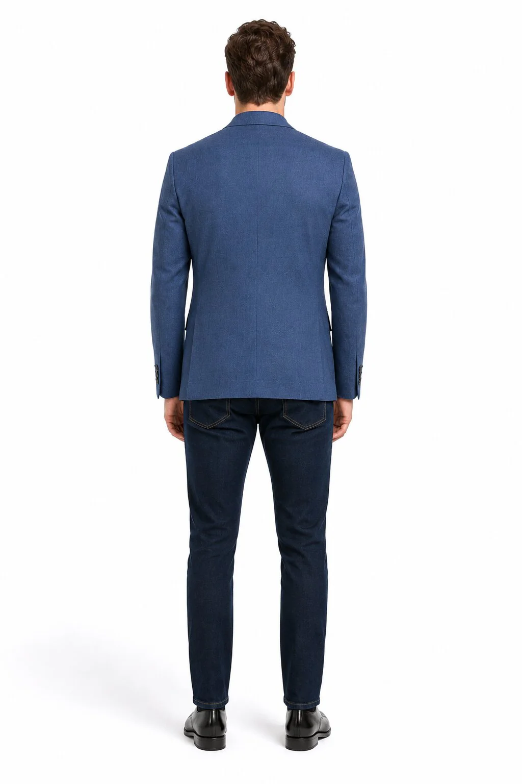 Zacchi Terri 73911 Mens Cobalt Blue Blazer – Slim Fit Stylish Formal and Party Wear Jacket - Image 2